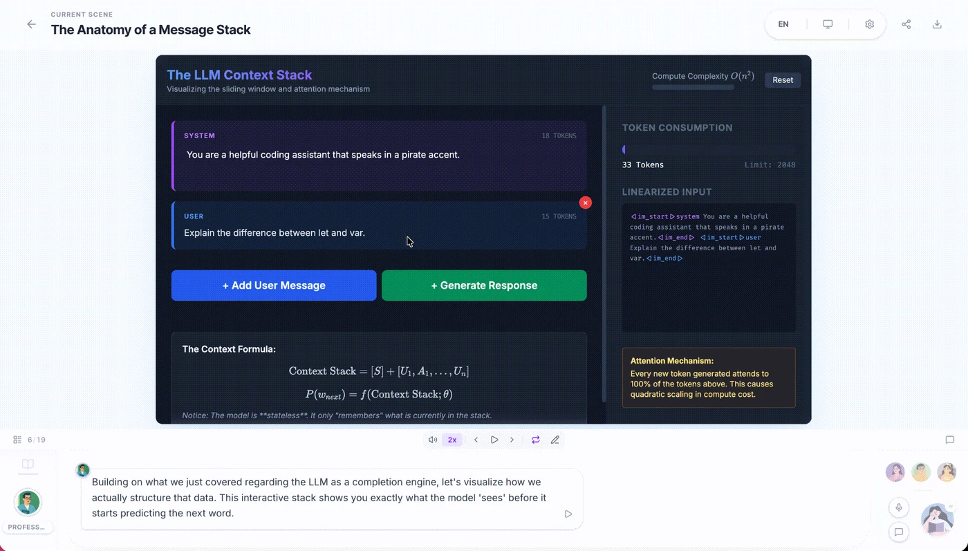 OpenMAIC 互动场景，图片来源 OpenMAIC GitHub 仓库